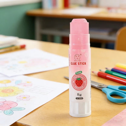 1-4Pcs Cute Colorful Solid Glue Sticks High Viscosity Glue for Paper