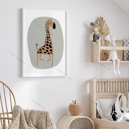 3pcs Safari Nursery Wall Prints Boho Nursery Prints Poster