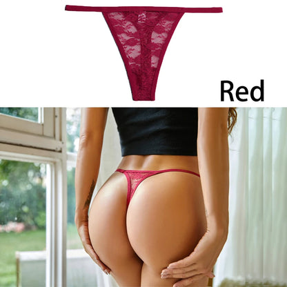 S-XL Sexy G String Thong Mesh Perspective Panties Low Waist Lingerie