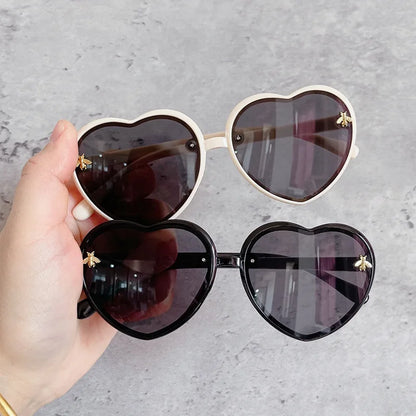 Heart Retro Cute Pink Cartoon Sunglasses