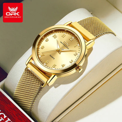 Original Quartz Stainless Steel Mesh Strap Waterproof Watch