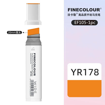 Finecolour 20mm Wide Markers Alcohol Line Sketching Art Markers Pen