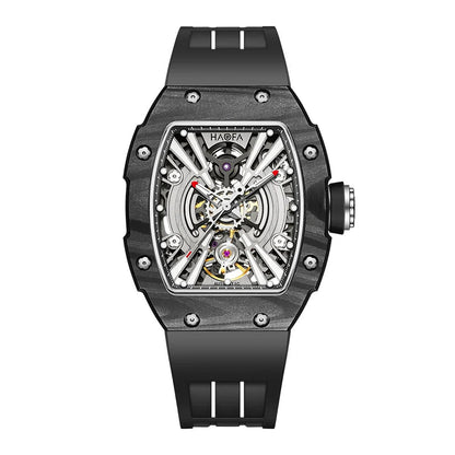 3D Skeleton mechanical Ark series luminous sport carbon fiber case Watch