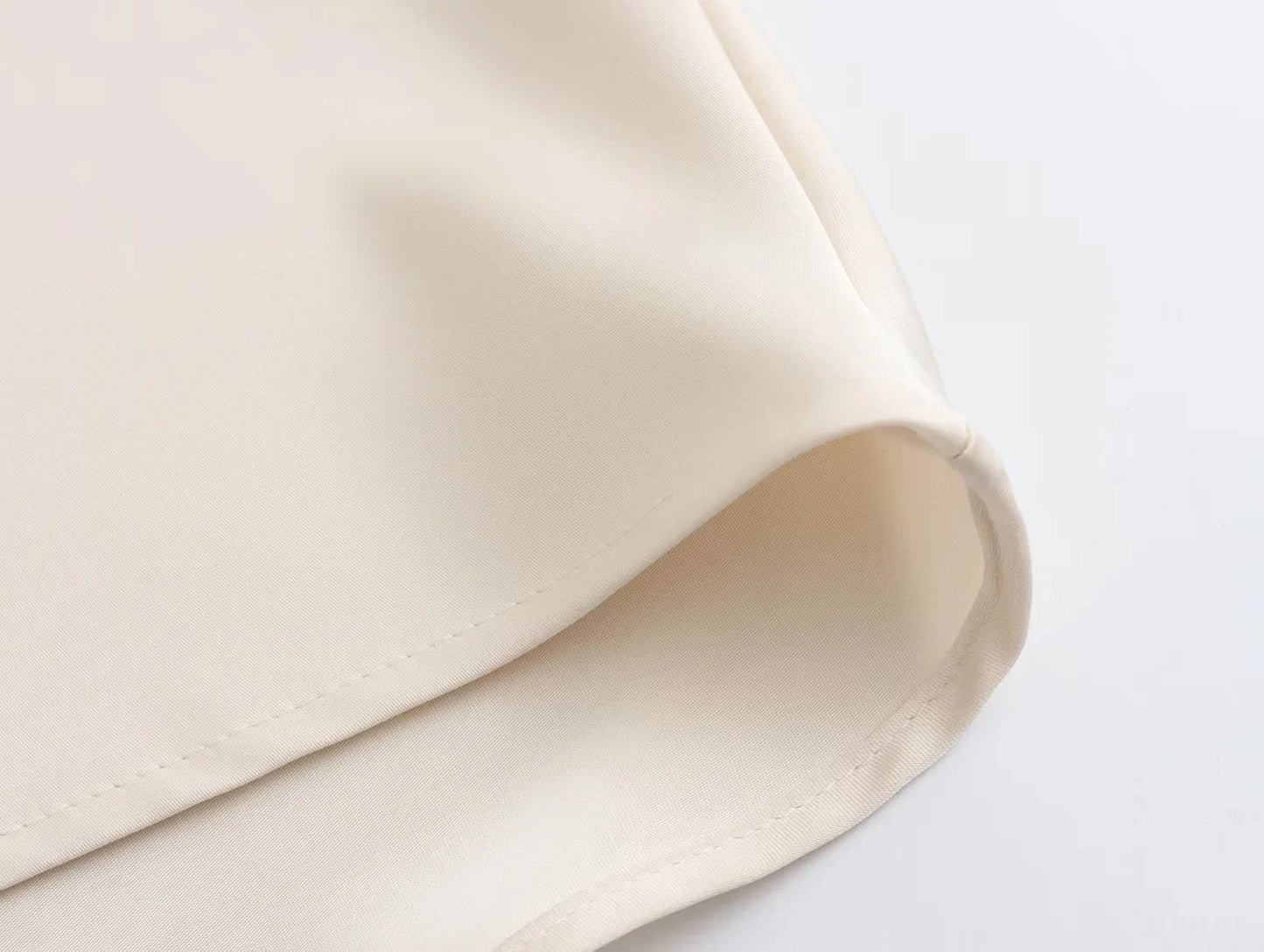 Faldas largas informales de satén de talle alto