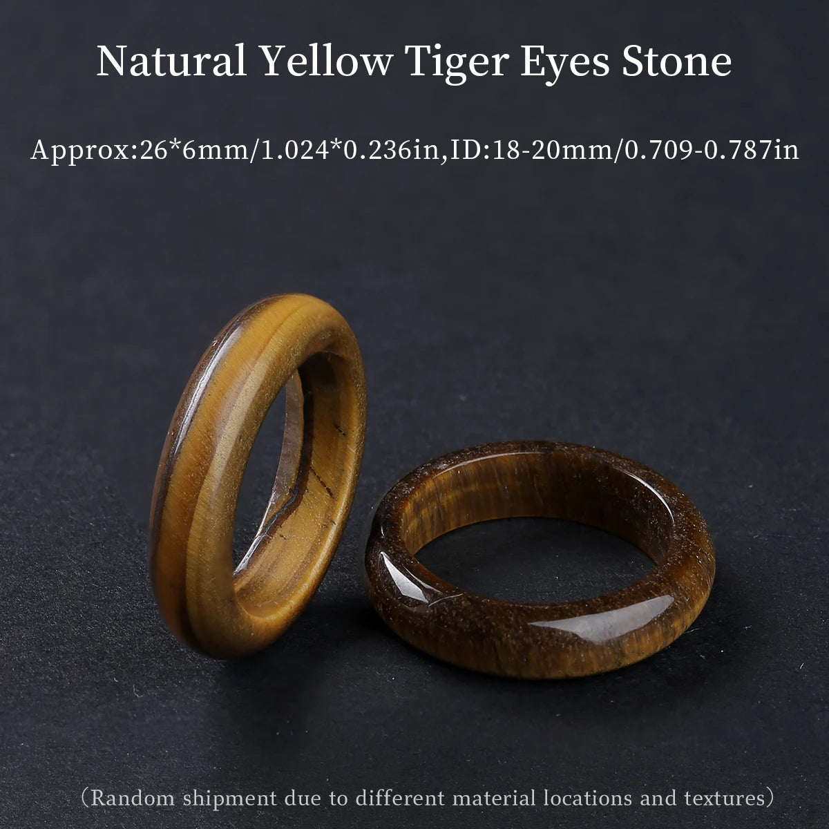 1 Pc Natural Crystal Stone Energy Healing Ring