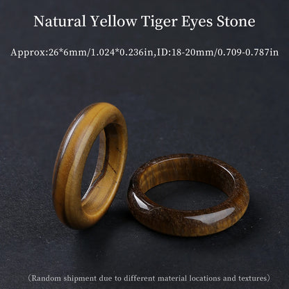 1 Pc Natural Crystal Stone Energy Healing Ring