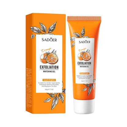 Gel exfoliante facial de naranja, exfoliante corporal coreano