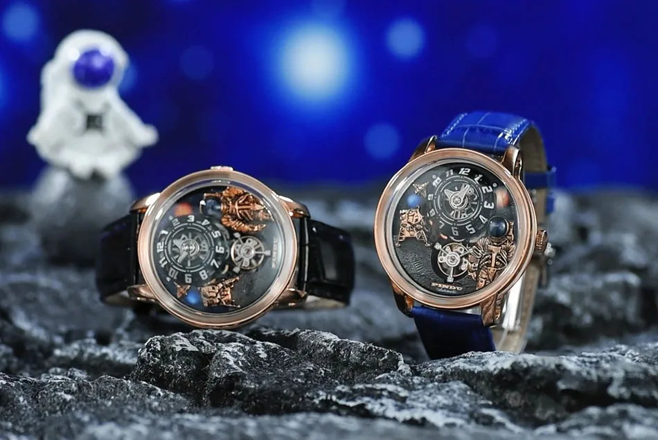 Luxury Robot Astronaut Space Sapphire Luminous Waterproof Watches