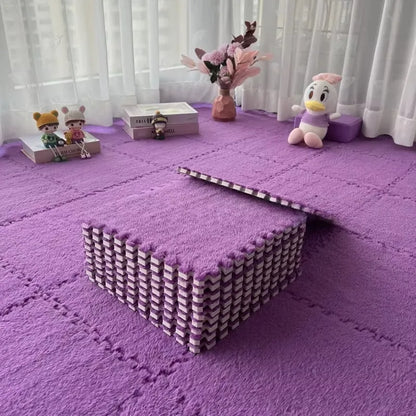 4-20 Pieces Baby Plush Activity Mat EVA Foam Soft Play Mat Baby Toy