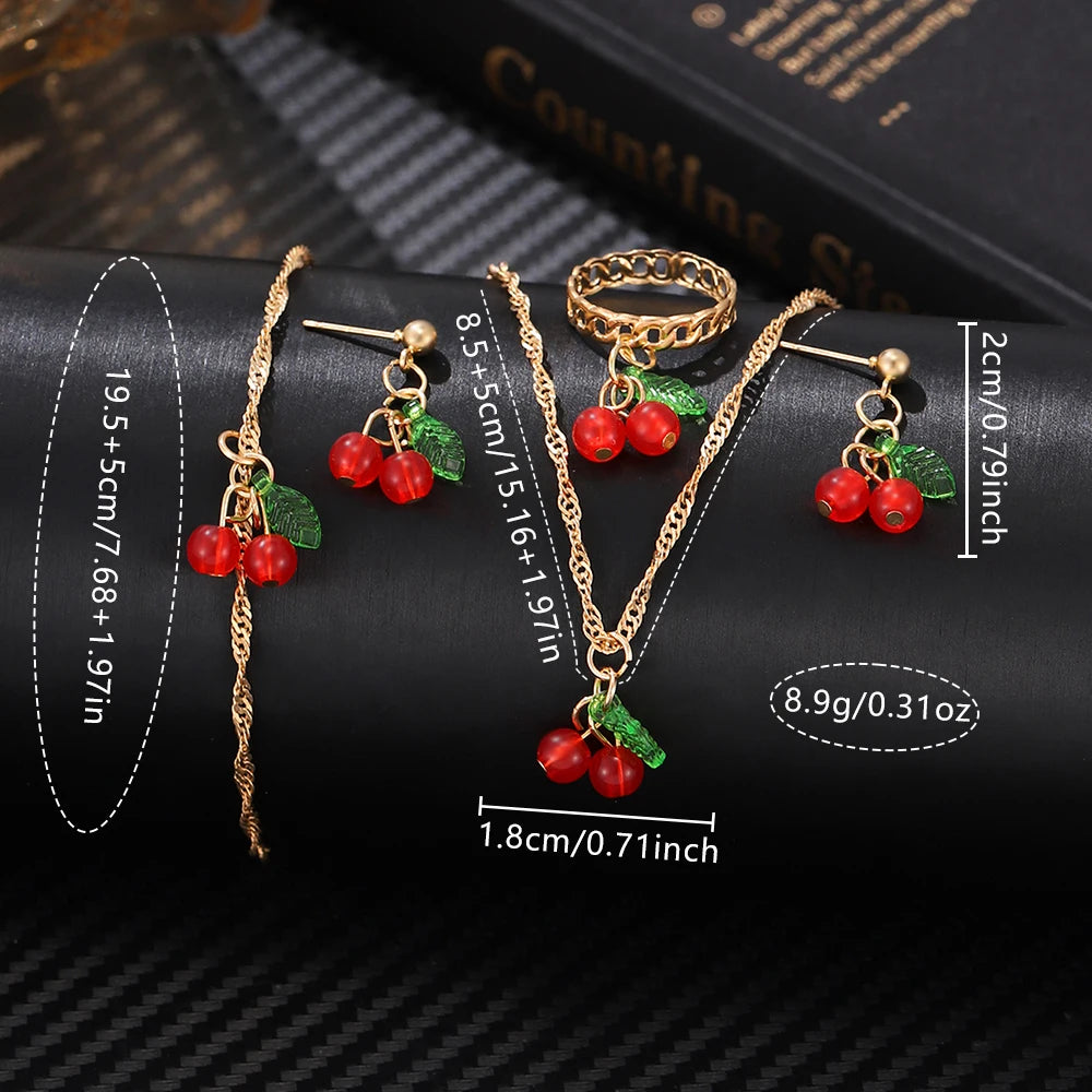 DANA Dial Quartz Strap Cherry