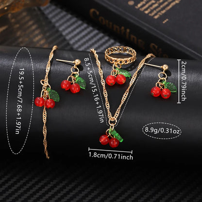 DANA Dial Quartz Strap Cherry