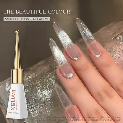 10ml/Bottle Ruby Red Cat Eye Gel Nail Polish Wine Red Cherry Dopamine Glitter Nail Gel