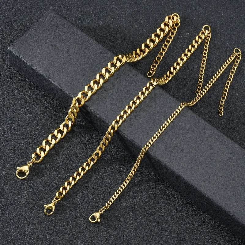 DANA 3.5-7MM Stainless Steel Chain Bracelets