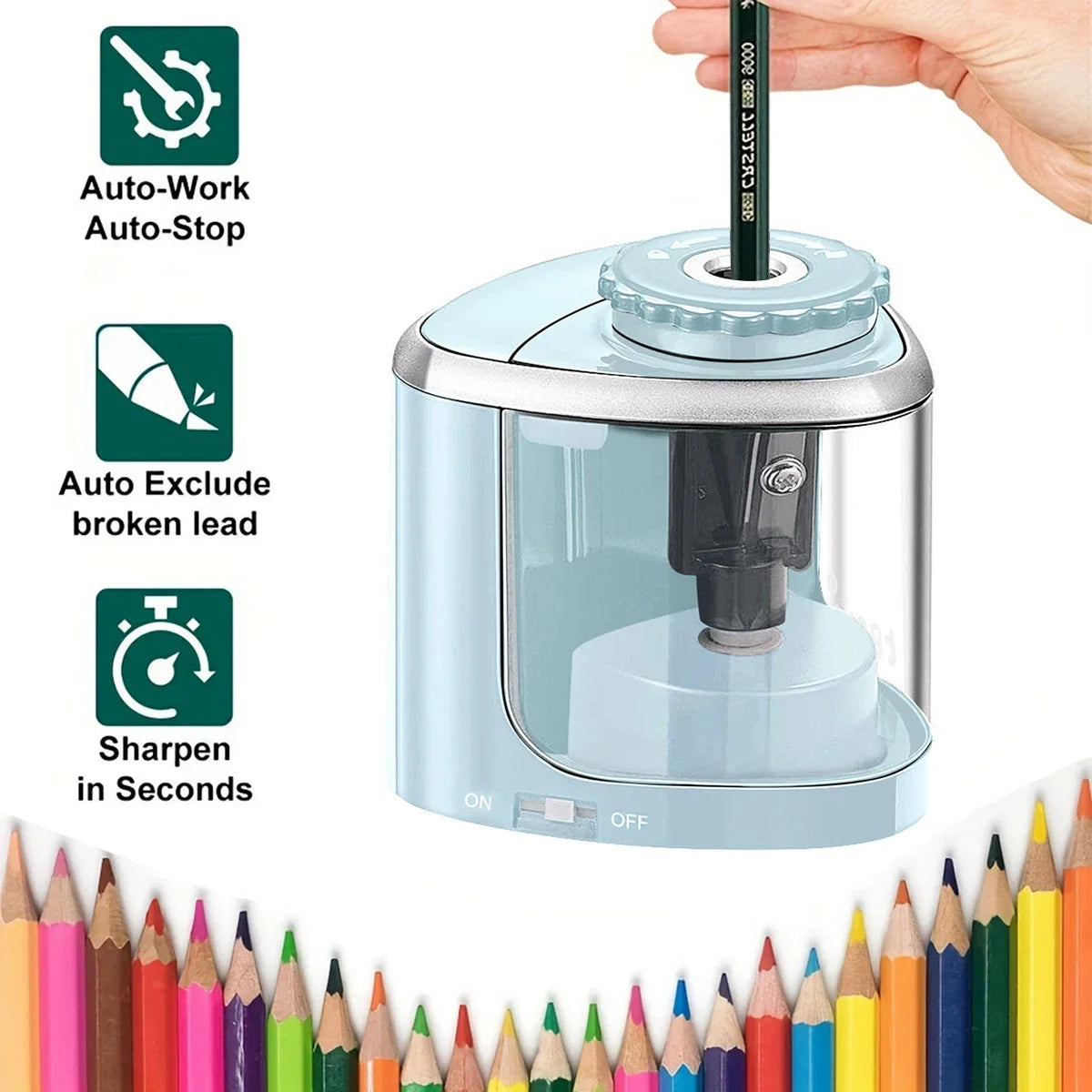 Desktop Electric Sharpener Assembly Automatic Pencil Sharpener