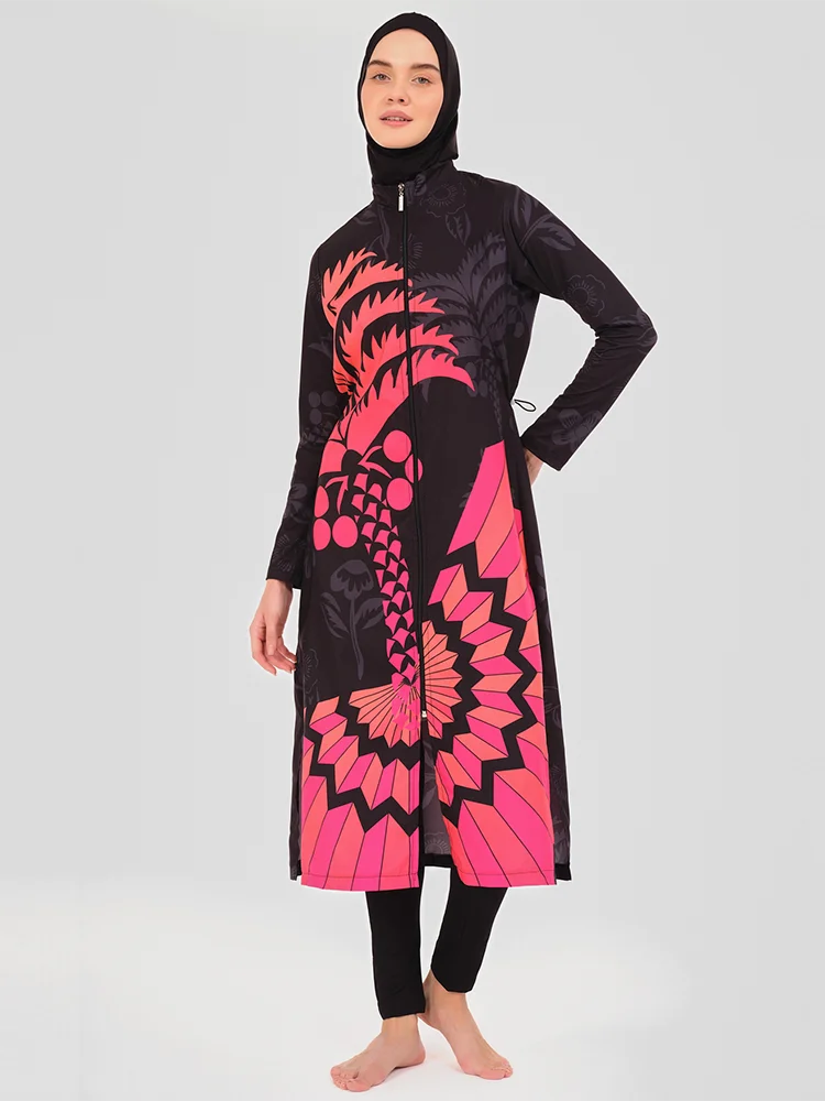 3PCS/Set Muslim Modest Burkini Swimming Suit
