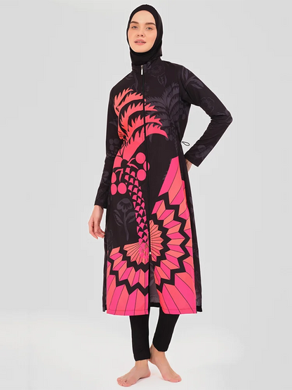 3PCS/Set Muslim Modest Burkini Swimming Suit
