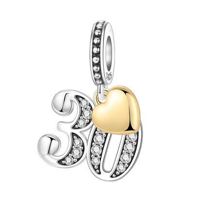 925 Sterling Silver Zircon Butterfly Letter Bracelet