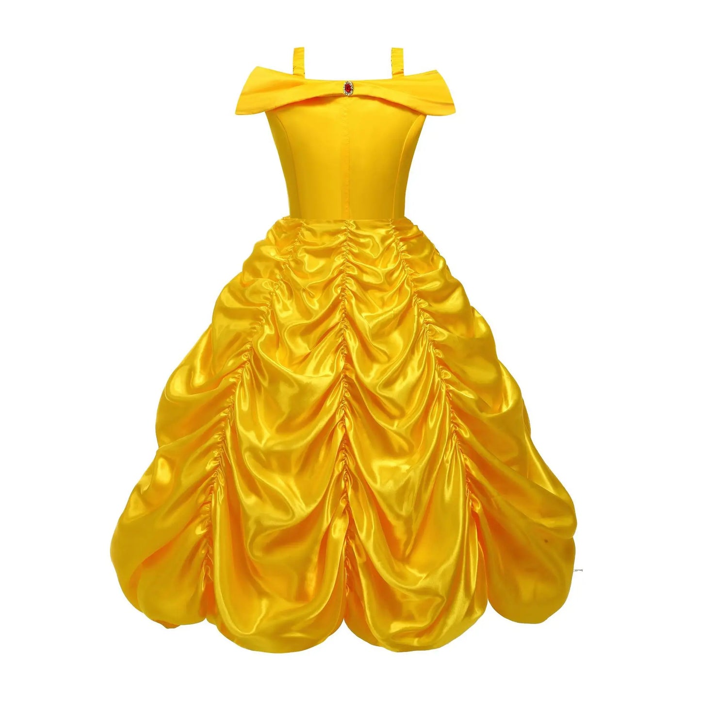 Off Shoulder Yellow Princess Costume Cosplay Dress