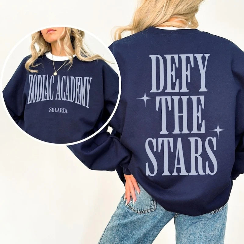Solaria Sweater Licensed Zodiac Academy Merch Bookish Winter Sweatshirt Hoodies