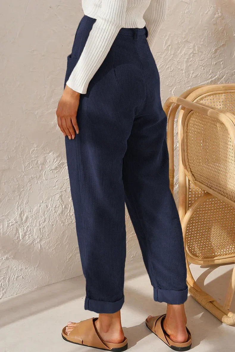 Fall Corduroy Straight Leg Pants