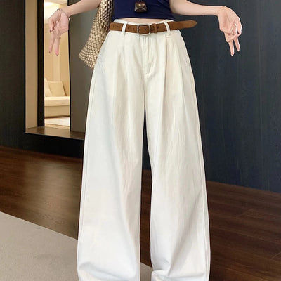 Y2K Korean Style High Waisted Wide Leg Jeans