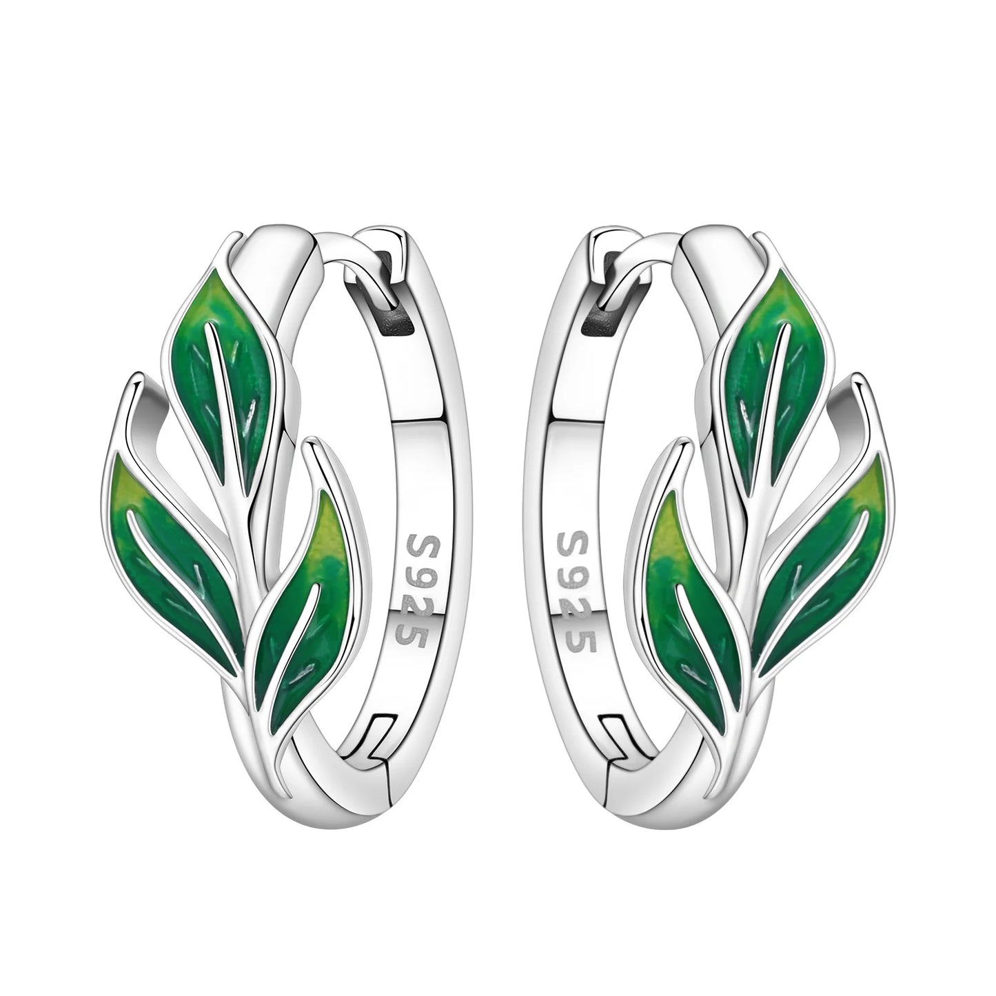 Orstarry Original 925 Sterling Silver Blue Iris Flower Earrings