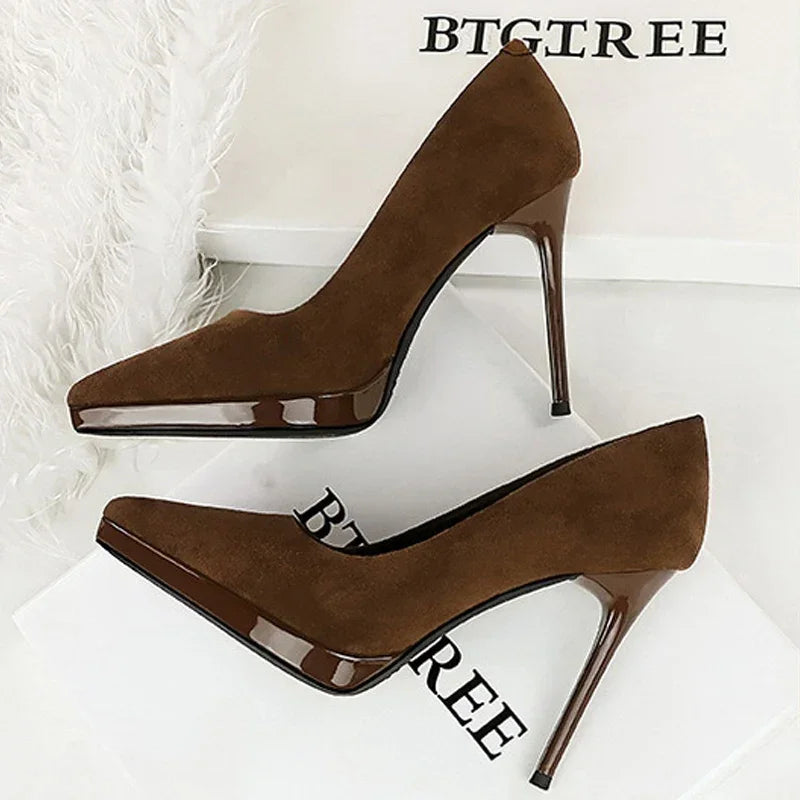 Thin Heels Elegant Wedding Shoes