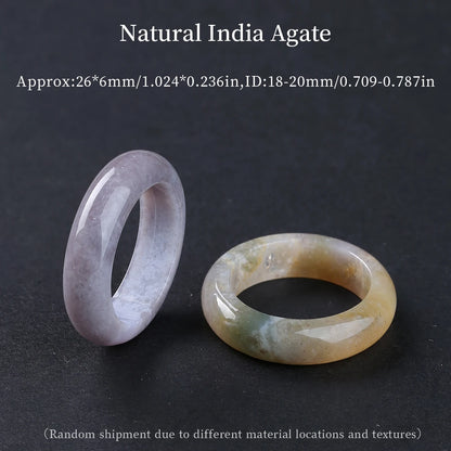 1 Pc Natural Crystal Stone Energy Healing Ring