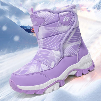 Anti-Slip  Fleece and Thickened Warm Cotton Snow Boots