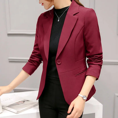 Slim Blazers Lady Office Work Suit
