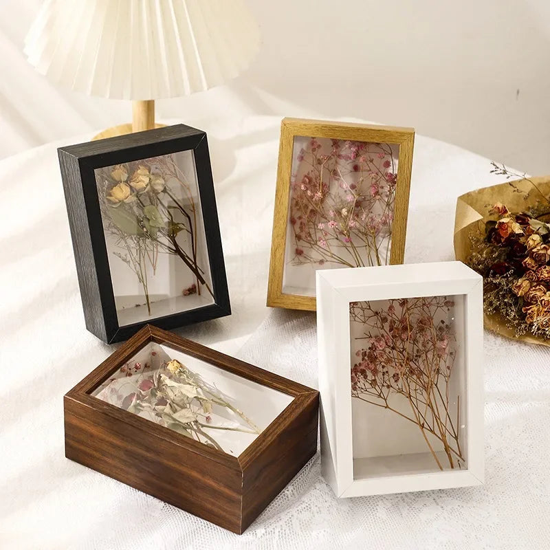 3D Wooden Picture Frames Flower Holder Handmade