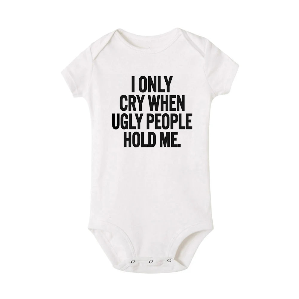 Funny Baby Bodysuits Jumpsuit Toddler Unisex Outfits