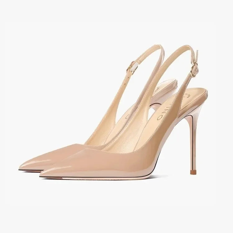 Sexy ultra-high heels leather shoes