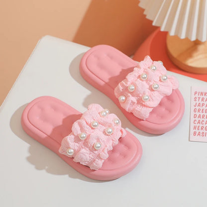 Princess Non-slip Soft Sole Bow Tie Flip Flops Slippers