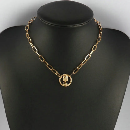 316L Stainless Steel Choker Heart Clavicle Chain Necklaces