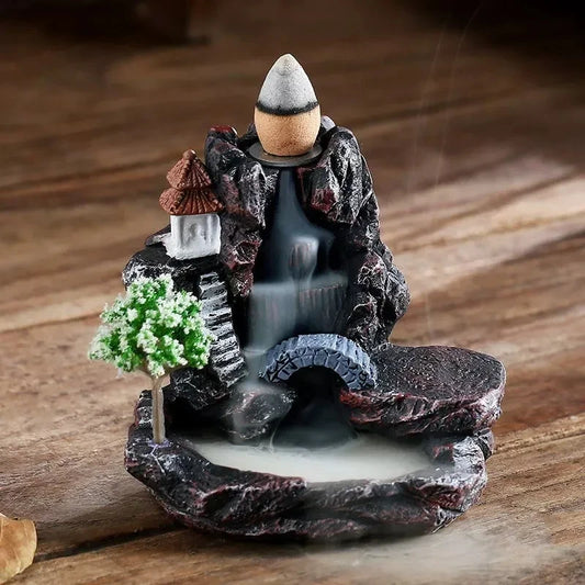 Backflow Incense Holder Waterfall Incense Burner Home Decor Aromatherapy