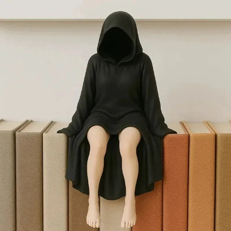 HOT Sexy 3d Mysterious Statue Gothic Black Robe Queen