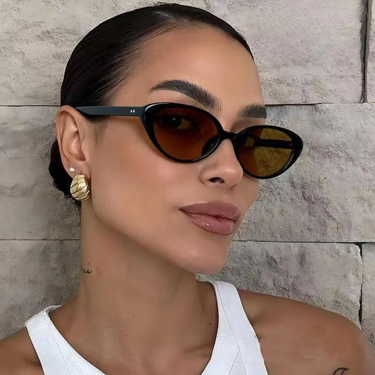 2pcs Retro Small Cat Eye Sunglasses