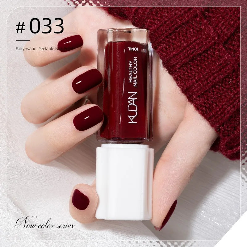 Colorful Water-Base Nail Polish 40 Colors Air Dry Peel Off Nail Art