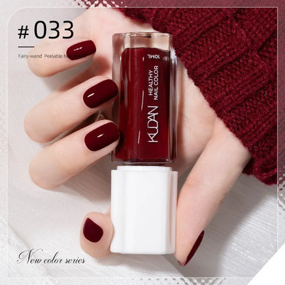Colorful Water-Base Nail Polish 40 Colors Air Dry Peel Off Nail Art