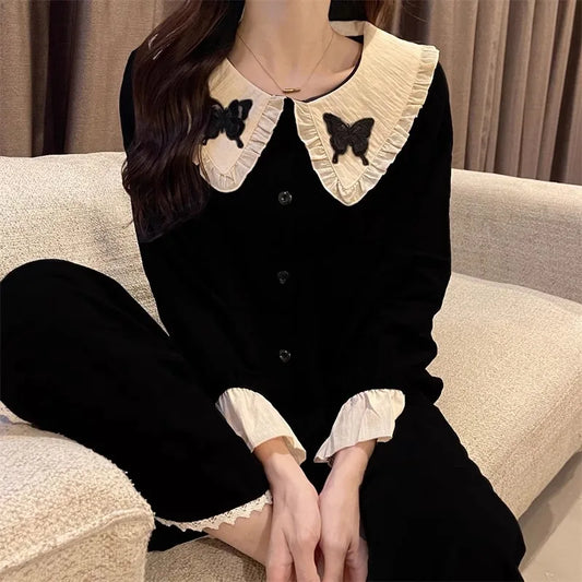 Korean Ins Net Red Wind Pajamas Homewear Set