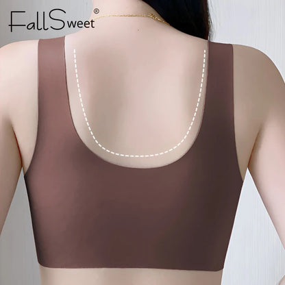 Fall Sweet 3PCS/set Wire-Free Front Closure Plus Size Bra