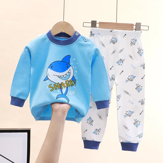 Animal Sleepwear Children Pajamas Unisex Sets