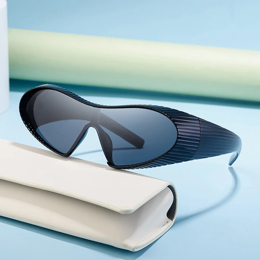 Irregular Frame Cat Eye Sports Cycling Sunglasses