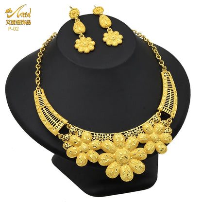 African Jewelry Big Necklace Jewelry Set