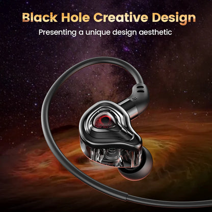 Game Wired Headphones Type C&3.5mm In-ear Earphones HiFi Stereo Headsets