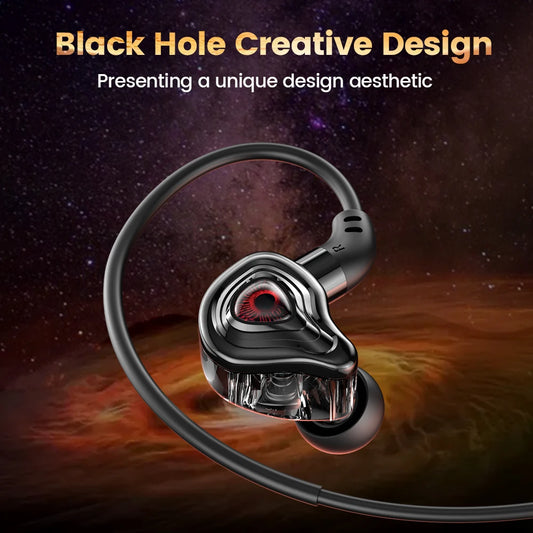 Game Wired Headphones Type C&3.5mm In-ear Earphones HiFi Stereo Headsets