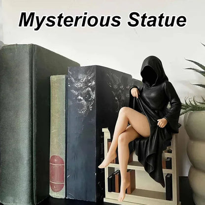 HOT Sexy 3d Mysterious Statue Gothic Black Robe Queen