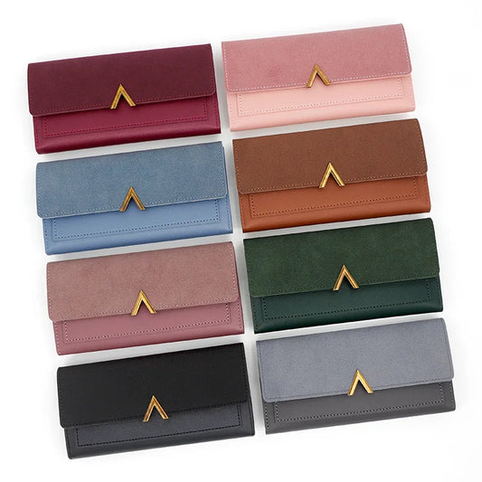 PU Wallet Card Holder Tri-Fold Moneybags Wallet