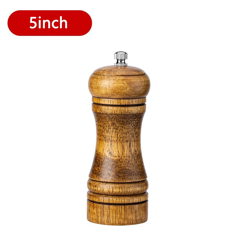 5/8/10 Inch Solid Wood Salt and Pepper Mills